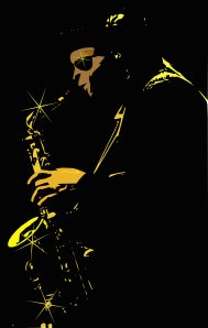Jazz Music Player Clip Art