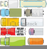 Bus Top View Clipart Image