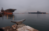 The Decommissioned Aircraft Carrier Uss Constellation (cv 64) Begins Its Transit From Naval Air Station North Island To Puget Sound Naval Shipyard Image