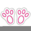 Easter Bunny Feet Clipart Image