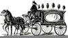 Horse Drawn Hearse Clipart Image