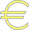 Archie Symbol Money Euro Simple Clip Art