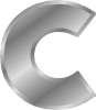 Effect Letters Alphabet Silver C Clip Art