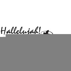 Free Black And White Christian Easter Clipart Image