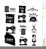 Sewing Machine Logo Clipart Image