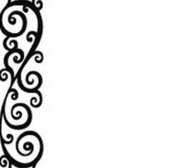 free clip art black and white swirls - photo #2