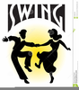 Lindy Hop Clipart Image