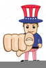 Uncle Sam Finger Clipart Image