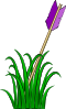 Arrow In The Grass Clip Art