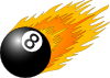 Ball With Flames 2 Clip Art