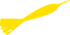 Yellow Dart Clip Art