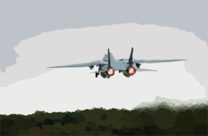 An F-14b  Tomcat  Assigned To The Fighter Squadron One Zero Three (vf-103)  Jolly Rogers  Takes Off From The Runway At The Croatian Air Force Base Near Pula, Croatia. Clip Art