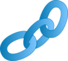 Blue Chain (no Outline) Clip Art