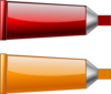 Color Tube Red Orange Clip Art