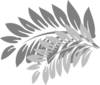 Leaves Grey Clip Art