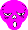Tired Magenta Clip Art