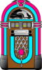 Pink And Blue Jukebox 3 Clip Art