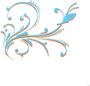 Swirl Butterfly Clip Art