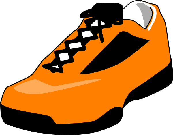 Orange Shoe Clip Art at Clker.com - vector clip art online, royalty