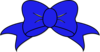 Navy Blue Bow Bright Clip Art