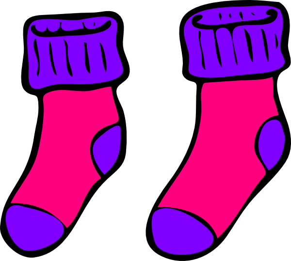 Pink Purple Sock Clip Art at Clker.com - vector clip art online ...