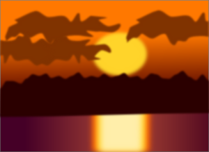 Sunset Clip Art