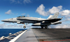 An F/a-18c Hornet Assigned To The Fist Of The Fleet Of Strike Fighter Squadron Two Five (vfa-25) Launches From One Of Four Steam Powered Catapults Aboard Uss John C. Stennis (cvn 74) Image