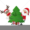 Santa Reindeer Clipart Free Image