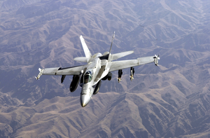 F/a-18 Prepares For Aerial Refueling Operations. Image