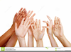 Hands Reaching Clipart Image