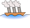 Steamer Boat Clip Art