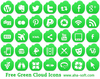 Free Green Cloud Icons Image