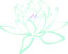 Green Purple Lotus Clip Art