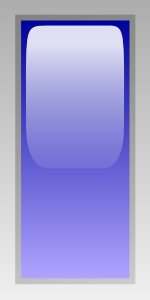 Led Rectangular V (blue) Clip Art