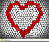 Black Love Heart Clipart Image