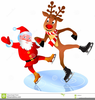 Santa And Rudolph Clipart Image