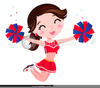 Cheerleader Jumping Clipart Image