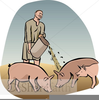 Prodigal Son Feeding Pigs Clipart Image