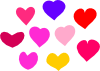 Bundle Of Hearts Clip Art