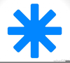 Blue Asterisk Image