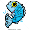 Jumping Cartoon Fish Vector Clip Art Picture Image