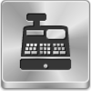 Free Silver Button Cash Register Image