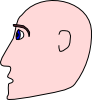 Man Head Side Bald Clip Art