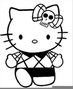 Hello Kitty Rockstar Clipart Image