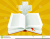 Clipart Open Bible And Cross Image