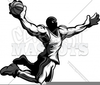 Basketball Player Dunking Clipart Image