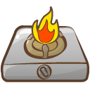 Cooker Fire Icon Free Images at Clker com vector  clip 