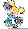 Jumping Cheerleader Clipart Image