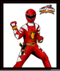 Red Power Ranger Clipart Image