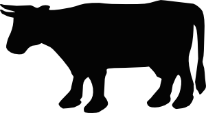 Cow Silhouette 1 Clip Art